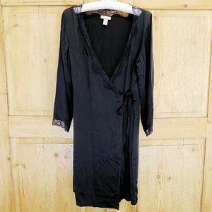 Nordstrom Black Silk Robe